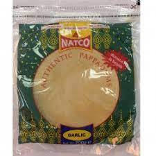 Natco Pappadums Garlic 200g