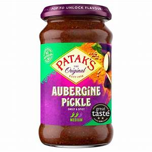 Pataks Pickle Aubergine Sweet & Spicy Med 312g