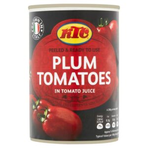 KTC Plum Tomato 400g 2 For £1.20